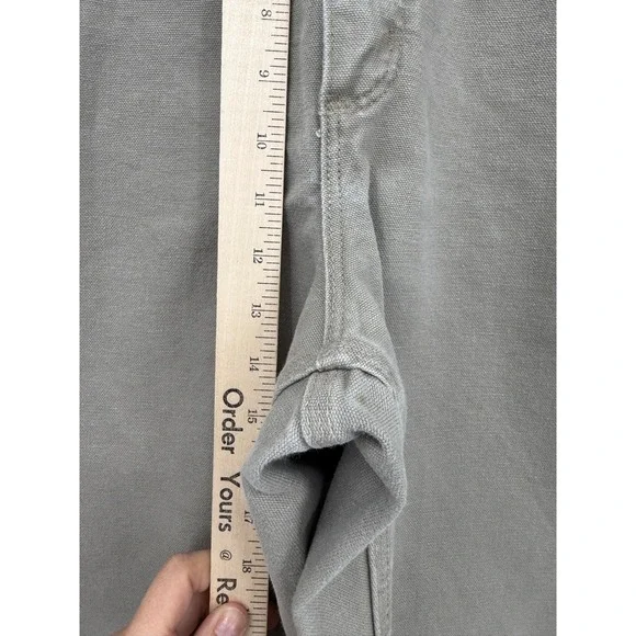 Carhartt Pants Mens 40x34 Beige Tan Cotton Canvas Carpenter Workwear B11 DES - Picture 7 of 10